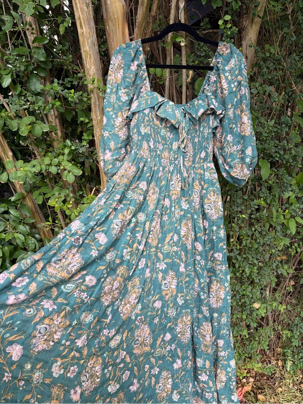 Free people Green Floral Oasis Dress